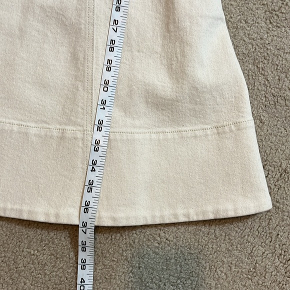 ⬇️PRICE DROP New Draper James Cream Denim Short Sleeve Circle Mini Dress, size 6 - Picture 8 of 13